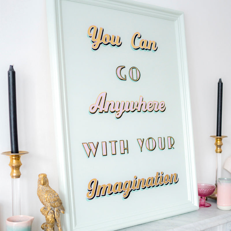 You Can Go Anywhere With Your Imagination - Daisy Emerson Original Art Commission