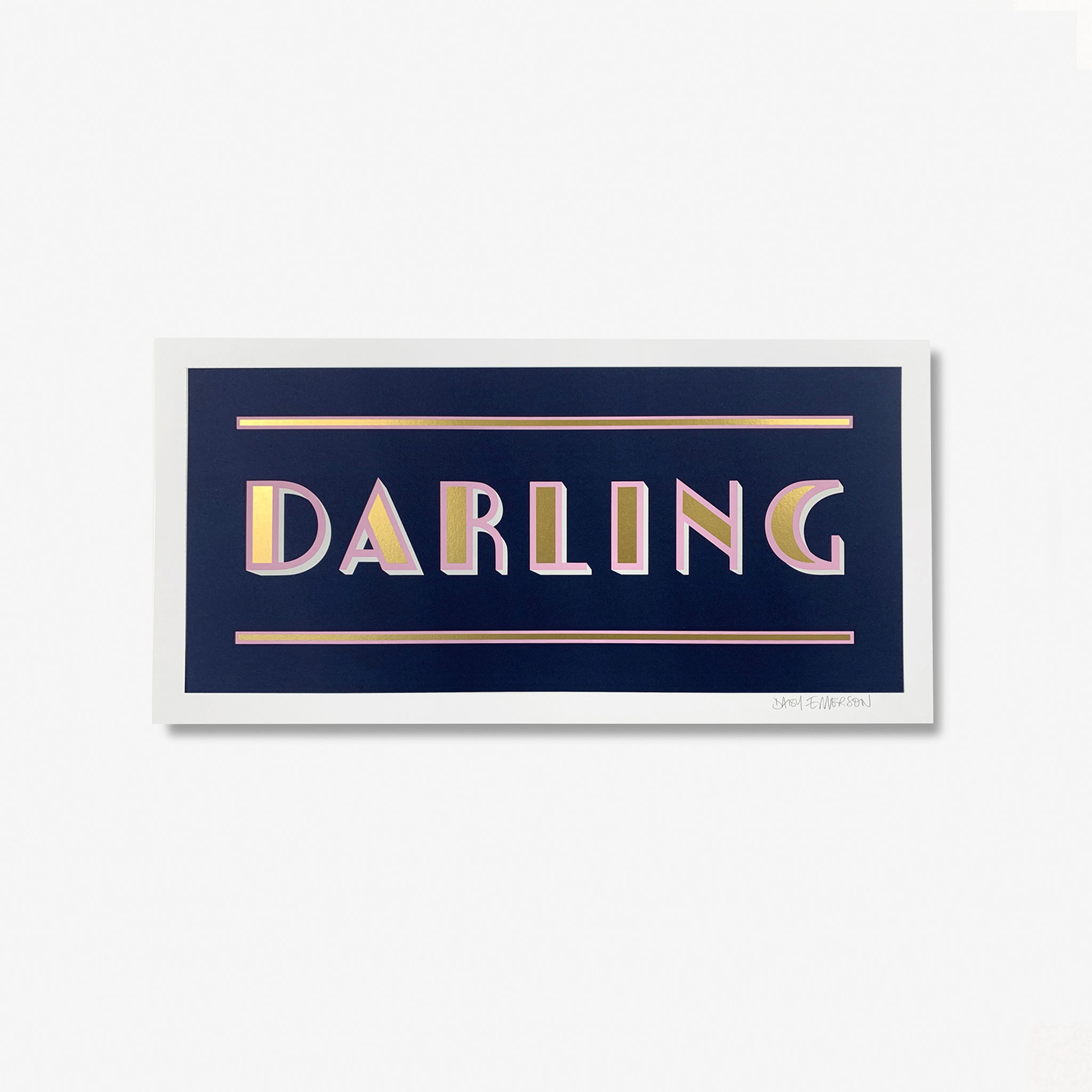 Darling Screen Print - Daisy Emerson