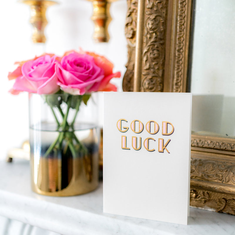 Good Luck - Greetings Card - Daisy Emerson