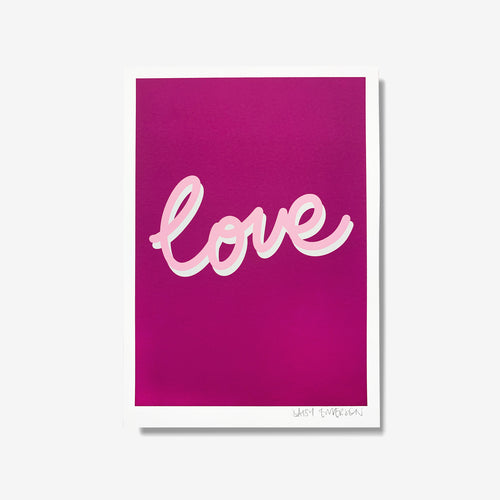 Love Screen Print - Daisy Emerson